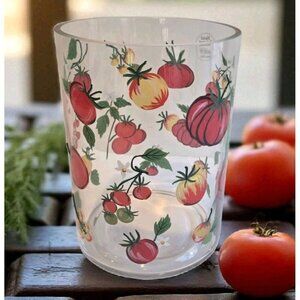 New Large Red Farm House Cottage Tomatoes On Vine Farm Garden Ice Bucket Vase